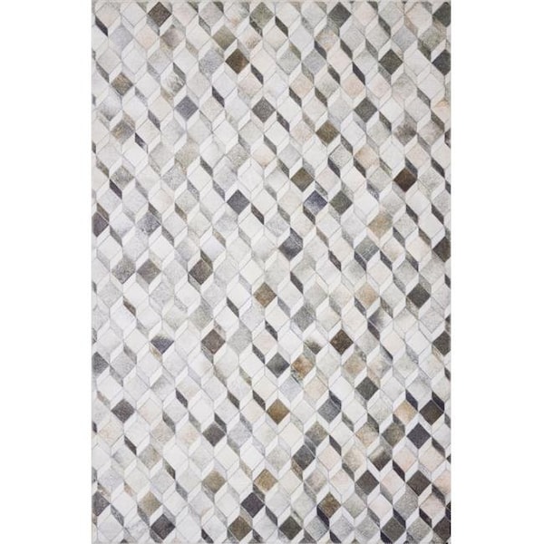 Loloi Rugs MADDMAD-02GYMC2339 2 ft. 3 in. x 3 ft. 9 in. Maddox Area Rug - Grey & Mocha MADDMAD-02GYMC2339 - main